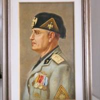 Ritratto a mezzo busto di Benito Mussolini '30