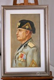 Ritratto a mezzo busto di Benito Mussolini '30