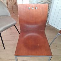 Sedie in noce masserello color noce marca Scavolin