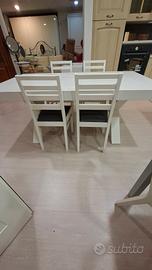 Tavolo bianco 180x100 allungabile a 280