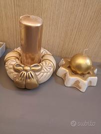 2x Portacandele+candela THUN