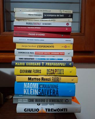 Lotto 16 libri (politica italiana, economia)