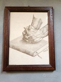 Cornice in legno verticale, 22x18 cm da appendere