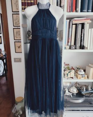 Abito tulle blu