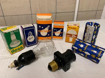 LOTTO VECCHIE LAMPADINE LAMPADE VINTAGE