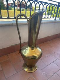 Portaombrelli in ottone martellato h80cm