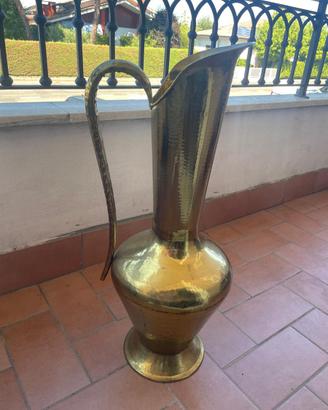 Portaombrelli in ottone martellato h80cm