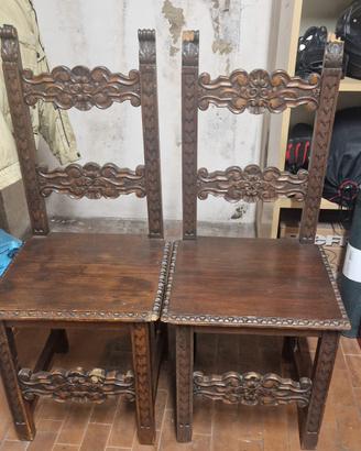 Coppia sedie fine 800 inizi 900