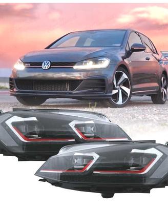 FARI VOLKSWAGEN VW GOLF 7.5 17-19 LED DINAMICI LOO