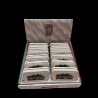 Set di 12 portafogli con zip Fiat 500 storica ross