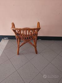 seggioilina in rattan