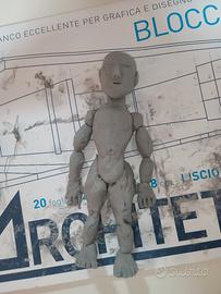 uomo argilla artigianale 