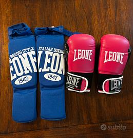 GUANTI 6 oz + PARATIBIE XS LEONE