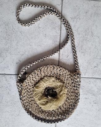 Borsa rotonda estiva con tracolla