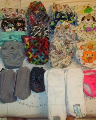 Set misto pannolini lavabili e altro 0-3 anni