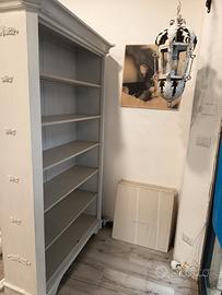 Mobile Vetrina Shabby Chic con illuminazione led