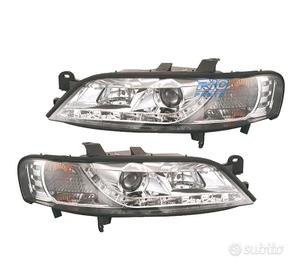 FARI OPEL VECTRA B 99-02 LUCE DIURNA LED FONDO CRO