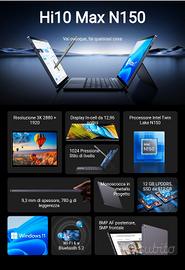 Tablet PC 2 in 1 Windows 11 Chuwi Hi10 Max N150