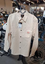 Royal Enfield Camicia Moto Shirt Off White Taglia 