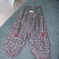 Pantalone/salopette con bretelle neonato
