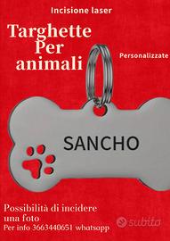 targhette per cani , gatti e animali