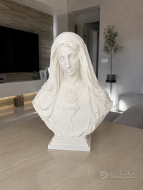 Busto Sacro Madonna Cuore Immacolato Statuetta