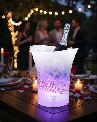 Secchiello ghiaccio LED con speaker
