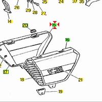 Fianchetto Dx grezzo Moto Guzzi V35 GU19476250