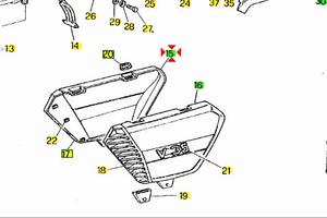 Fianchetto Dx grezzo Moto Guzzi V35 GU19476250