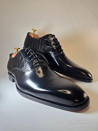 Scarpe eleganti uomo Vai Now nere vere pelle n.43