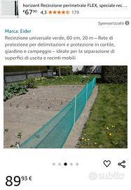 recinzione da campeggio giardino