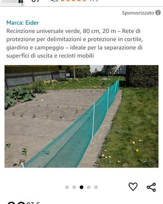recinzione da campeggio giardino