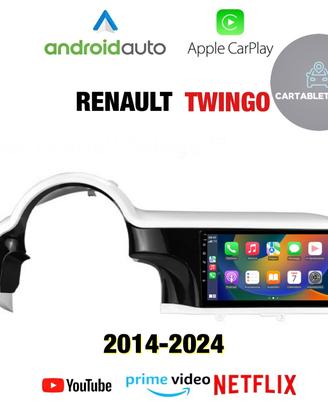 NAVIGATORE RENAULT TWINGO 9” CARPLAY ANDROID AUTO