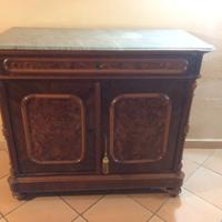 Como'/credenza/madia in legno con marmo grigio