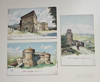 3 CARTOLINE ANNI '20 N/V CASTELLI DI ROMAGNA