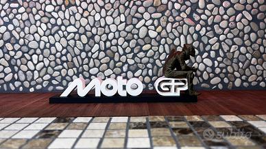 Insegna moto gp con pilota