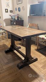 Tavolo artigianale in massello + 6 sedie