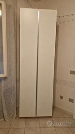 Armadio stretto 2 ante 75x235 bianco