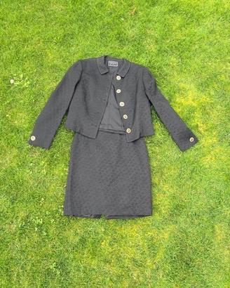 Tailleur nero Versus Gianni Versace Tg 46 Vintage