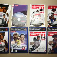 4 giochi PS2 SPORT COLLECTION: Tiger Wood+Pro Evo
