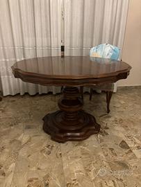 Tavolo Sedie Legno Barocco