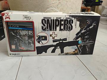 Fucile + gioco SNIPERS Invisible Silent Deadly PS3