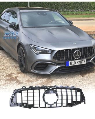 GRIGLIA MERCEDES CLA C118 19-23 LOOK AMG NERO LUCI