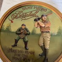 Quadro in legno giocatori basball