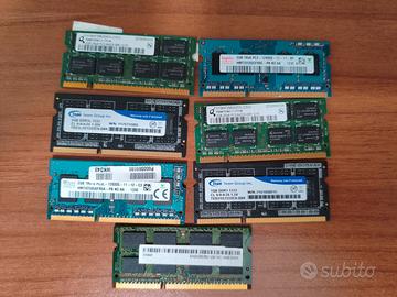 Lotto 7 RAM Notebook SO-DIMM DDR3 / DDR2