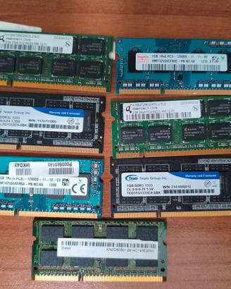 Lotto 7 RAM Notebook SO-DIMM DDR3 / DDR2