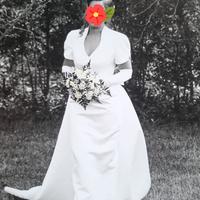 Abito sposa in seta tg44/46