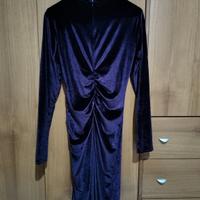 Abito lungo elegante viola