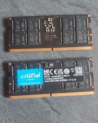 KIT RAM 96GB CRUCIAL DDR5-5600 SODIMM (2x48GB) CT4
