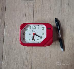 Sveglia vintage Verve by Veglia rossa DA RIPARARE